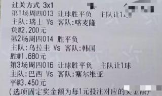 瑞士vs喀麦隆比分预测